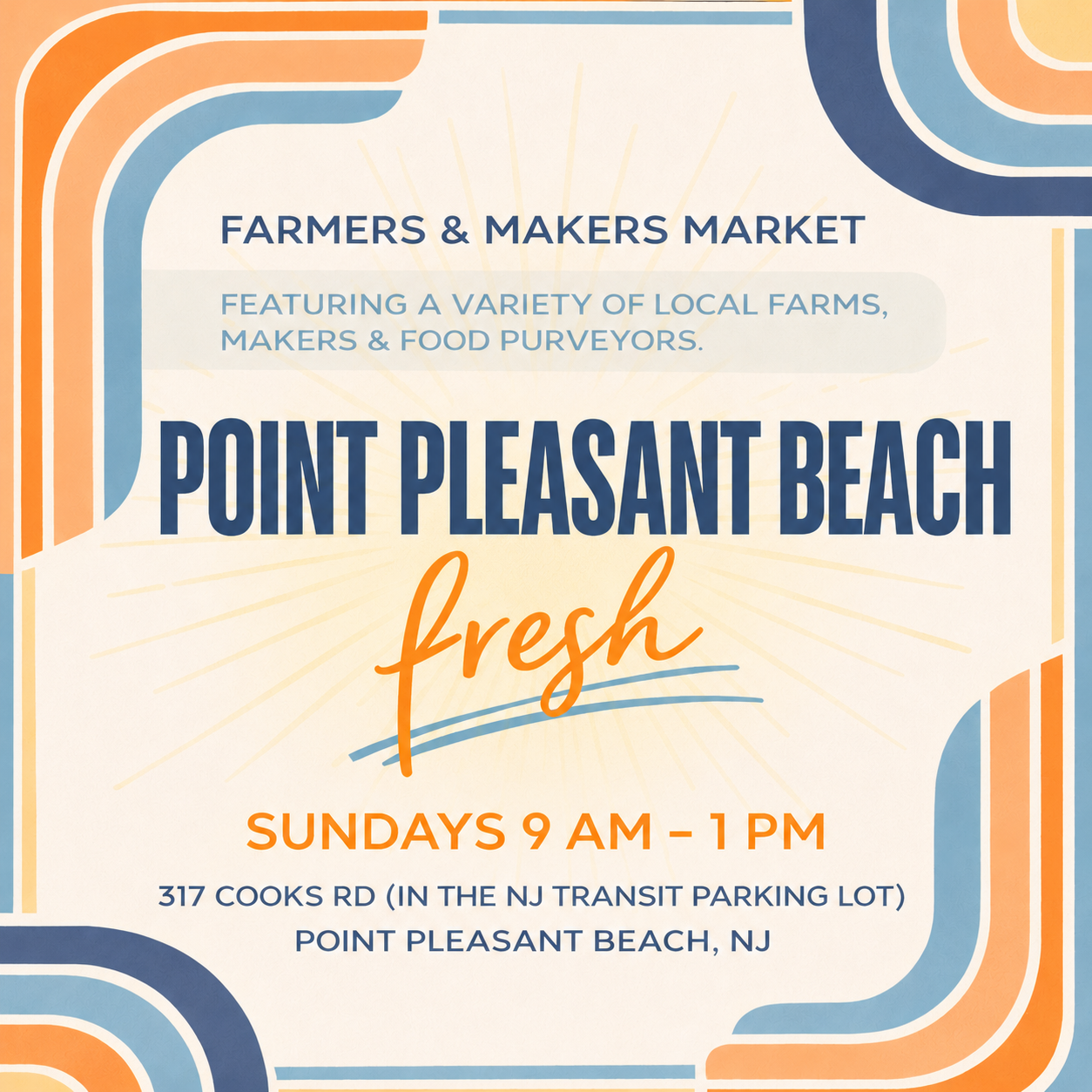 2026 Point Pleasant Beach FRESH Farmers & Makers Market
