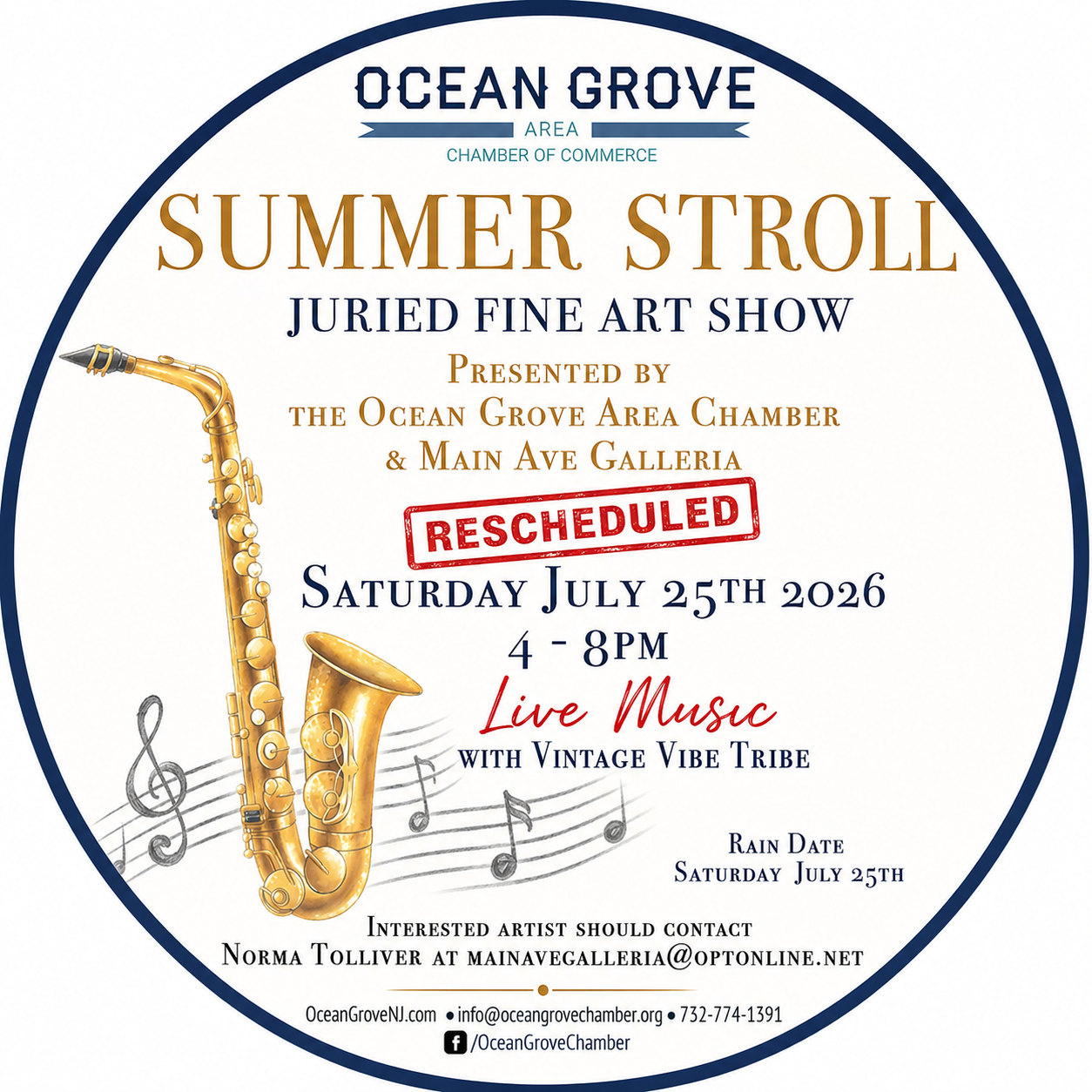 Ocean Grove Summer Stroll Art Walk 
